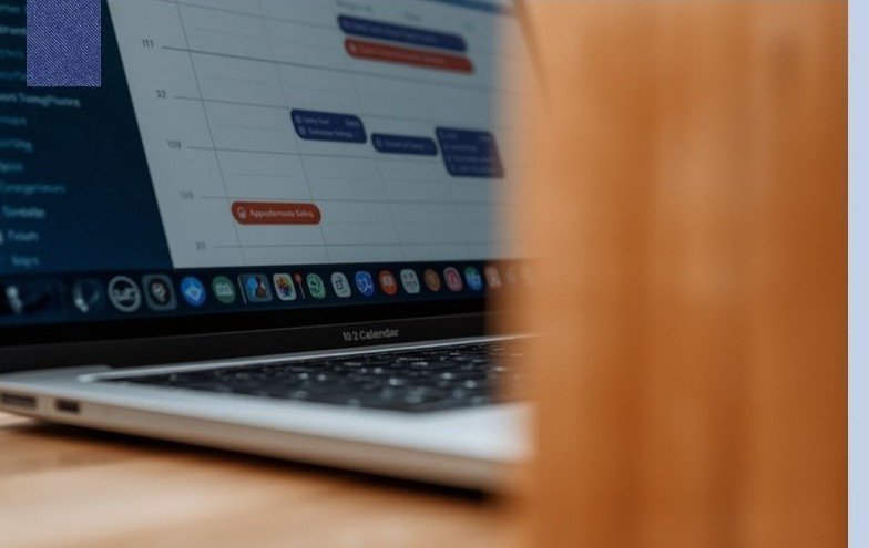 Open calendar on a laptop for repetitive tasks